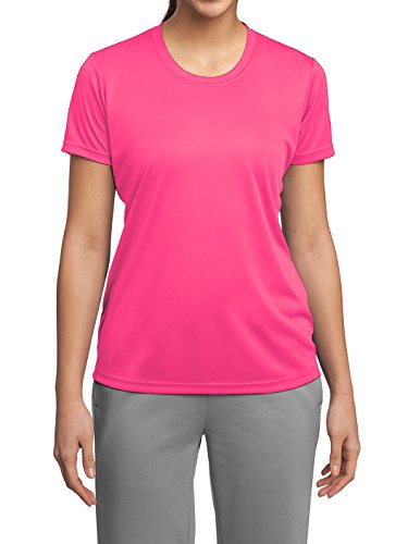 Mafoose Women's Short Sleeves PosiCharge Competitor Tee Neon Pink 3X-Large
