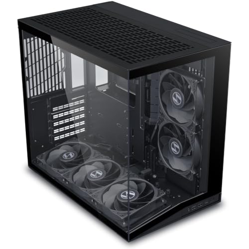 Image of Lian Li O11 Dynamic Mini V2 Flow Mid-Tower Computer Case /Gaming Cabinet - Black | Support ATX /Micro-ATX /Mini-ITX | Included 5 PWM Fans (G99.O11DMIV2FX.in)