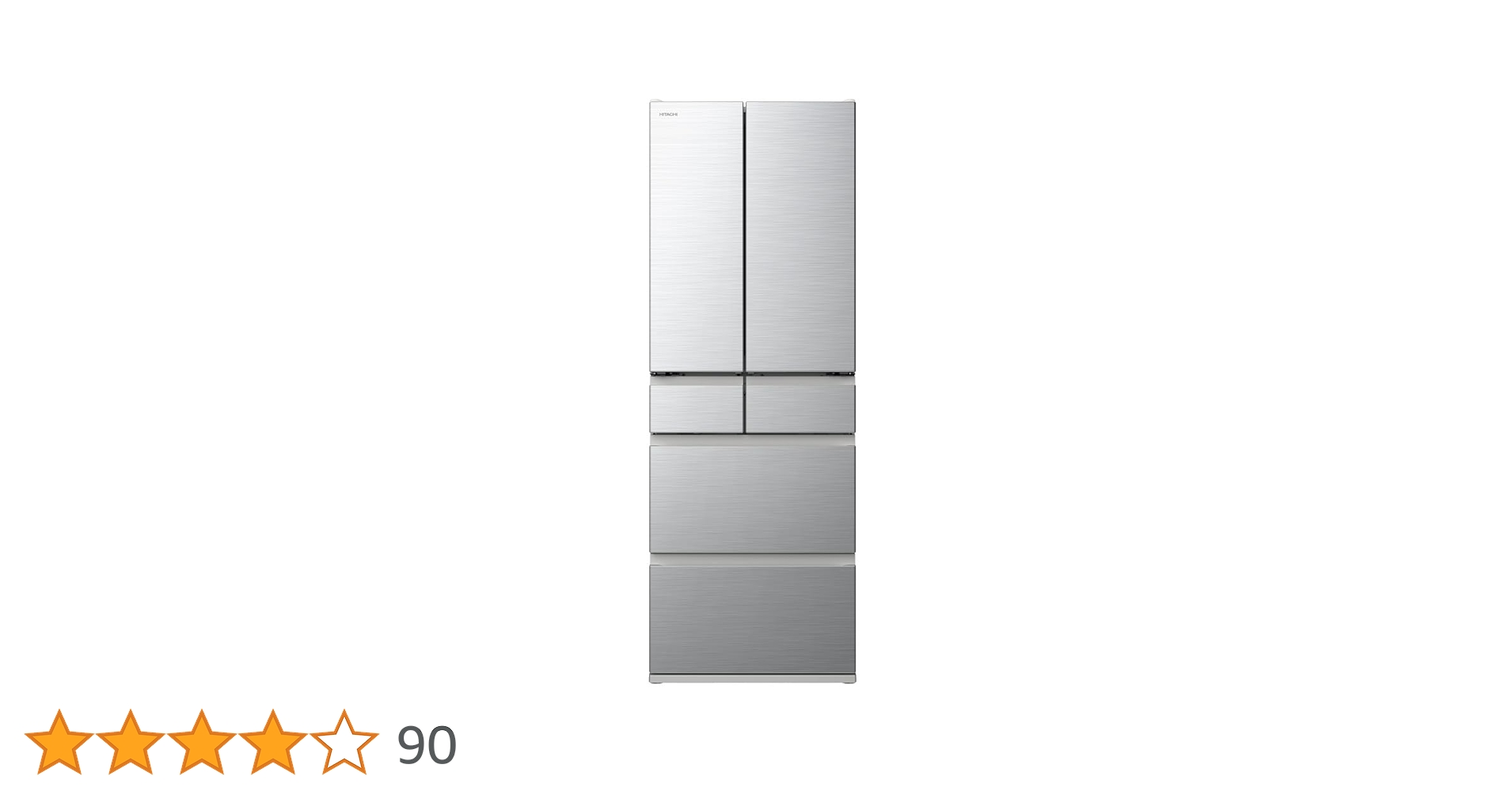 HITACHI 日立冷凍冷蔵庫 6ドア R-H54W 2024年製 540L Amazon | 日立 冷蔵庫 幅65cm 540L フレンチドア R-H54V S