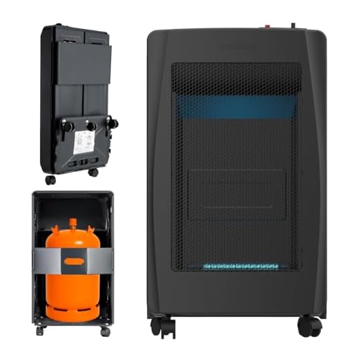 Taurus Compact Blue estufa de gas butano plegable potencia gas 4,2kW, plegable, llama azul, 3 potencias, quemador sólido, 3 sistemas de seguridad, bombonas de hasta 13kg