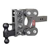 GEN-Y GH-1124 The BOSS Torsion-Flex Adjustable 5" Drop Hitch with GH-051 Dual-Ball, GH-032 Pintle Lo