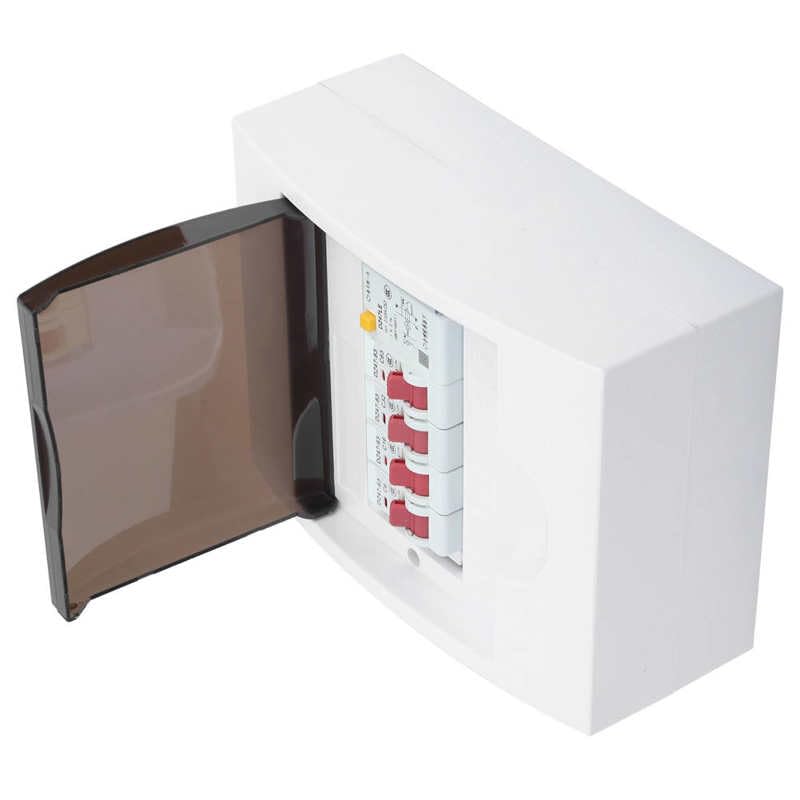 Caja Electrica,Caja Distribucion Electrica Caja de 3 vías for unidad consumo fuente alimentación 63A 30mA RCD+3MCB(6A+16A+32A) 230/400V