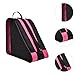 kowaku Rollers Skate Bag Skating Shoes Carrying Bag with Adjustable Strap for Kids Ice Skating Backpack for Inline Skates, Pink