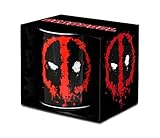 Apto para microondas Marvel 6831339000 Taza Porcelana Negro 8x8x9 cm