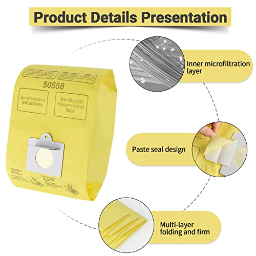 Vacuum Cleaner Bags Fit for Kenmore Canister Type C/Q 50555 50557 50558 and Type C-5, 10PCs By Improvedhand - Thumbnail 5