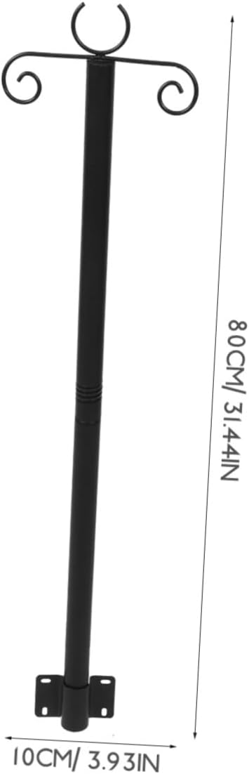 Kisangel 2sets Outdoor Hanging Poles for String Lights Bird Feeders Heavy Duty Support Rods for Gardens Patios and Fences Easy Installation Resistant