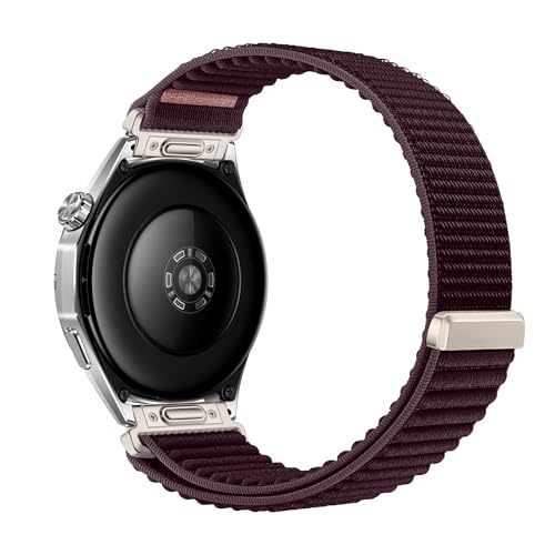 Image of XMUXI One Click 22mm Watch Band Compatible with Huawei Watch GT7 GT6 /GT5 /GT4 /GT3 /GT2 46mm Strap Quick Release 22mm for Forerunner 265 /255 /Venu 4 45mm /Venu 3 /Venu 2 /Vivoactive 4,Bip 6 Nylon Bands