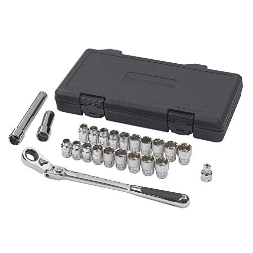 GEARWRENCH 23 Piece 3/8" Drive Pass-Thru™ 6 Point Standard SAE/Metric Mechanics Tool Set | 893823 by GEARWRENCH - Used condition - US$74.46