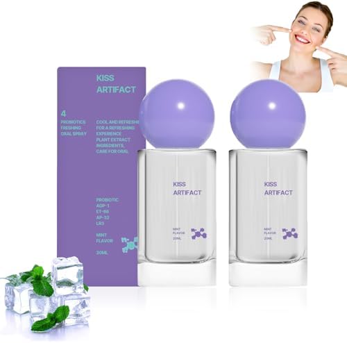 2Pcs Probiotic Oral Spray for Long-Lasting Freshness, Alcohol-Free Oral Spray with Probiotics for Breath Care, Cool Breath Probiotic Spray, Convenient Travel-Sized Breath Spray (20ml/0.68oz)