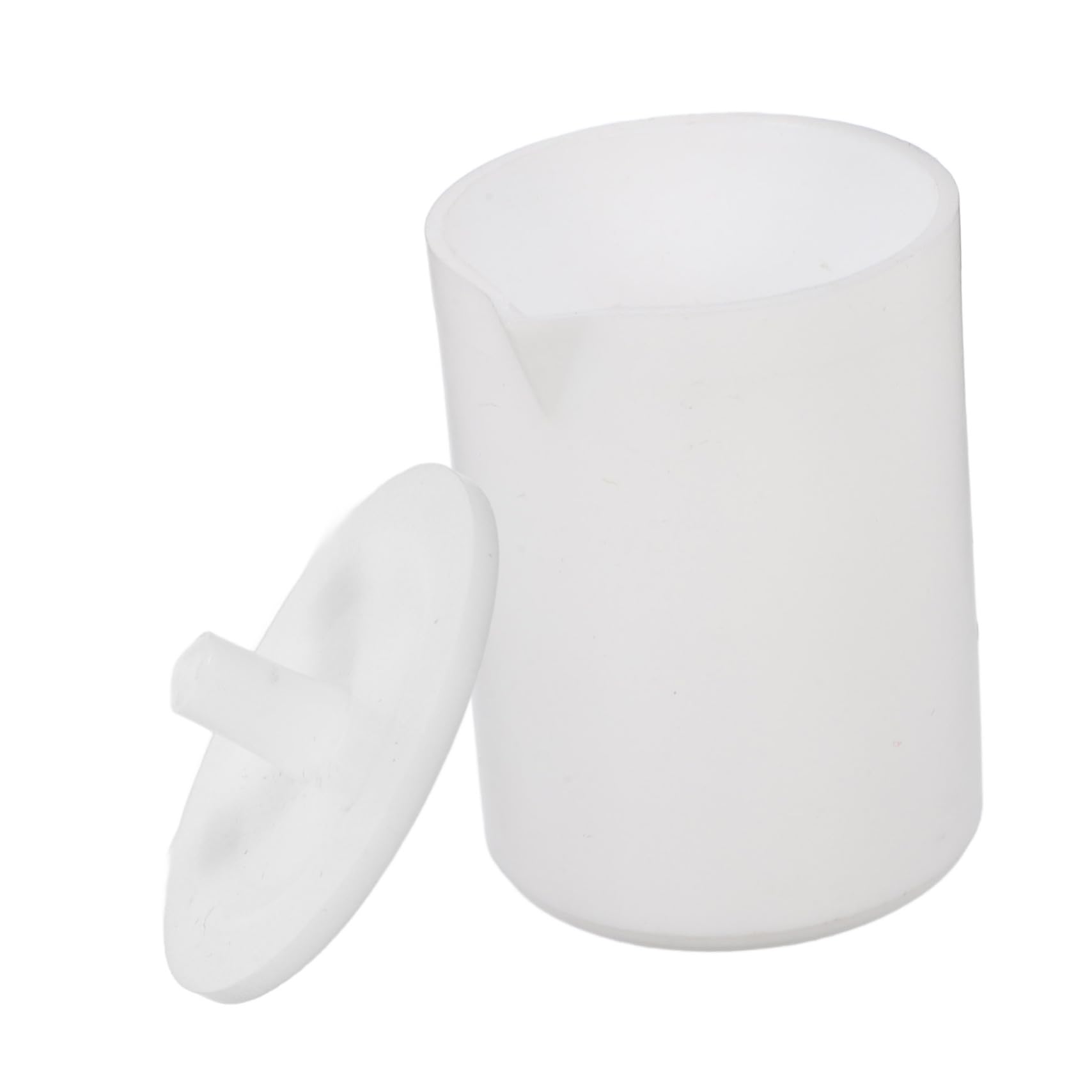 Cabilock Beaker Mug Science Experiment Measuring Beaker Acid Base Resistant Chemistry Cup Includes One Beaker and One Lid for Lab and Kitchen Use