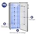 Bomann® Kühlschrank ohne Gefrierfach | Energieklasse E | 143cm | 5 Ablagen | 0°C ~ +8°C | leise 40dB | Getränkekühlschrank | 242L Flaschenkühlschrank | Kühlschrank groß | VS 7316.1 inox