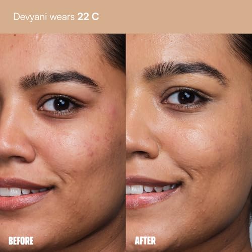 Image of FAE Beauty Face Card 4-in-1 Super Serum Skin Tint | Hydrates, Primes, Provides Coverage & Protects with SPF | Lightweight, Dewy Finish | 30 Shades for Indian Skin Tones | Shade - 22C - Cool