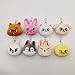 YJYP Cute Plush Dolls Pendant Keychain Cartoon Animal Keyring Home Decor Souvenir