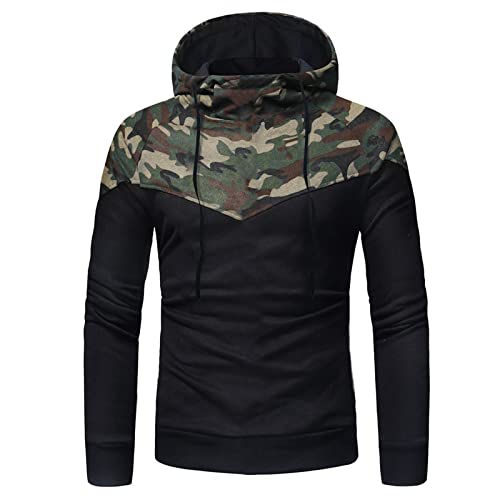 Mens Tracksuit, Gutori Men 2 Piece Sweatsuit Hoodie Set Casual Camouflage Print Sweatshirt And Pants Suits Outfit（Army Green，Xl） #TOP2