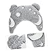 VILLFUL U-Shaped Calming Pillow for Small Dogs and Cats Neck Support Half-Moon Cushion for Comfortable Sleep Glow Dark Design Essential Pet Accessory