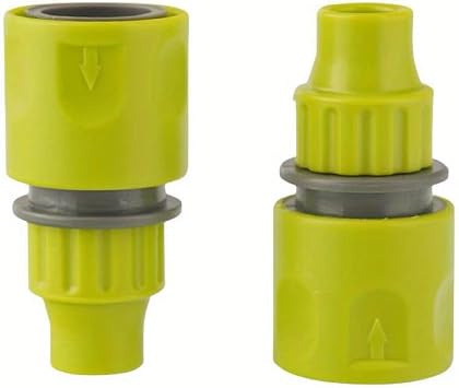5/16" Quick Connect Plastic Garden Hose Connector, 5PCS, Green