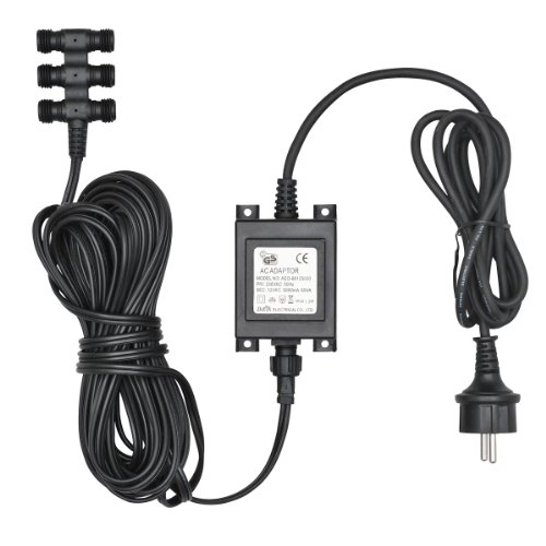 Preisvergleich Produktbild Konstsmide Amalfi 7647-000 Verlängerungskabel mit Trafo / B: 1000cm / schwarz