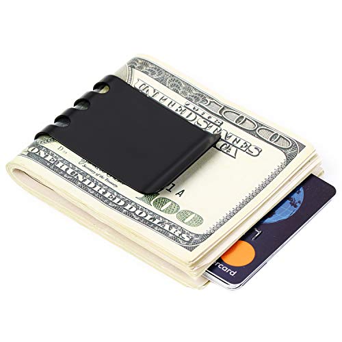 Lindenle Money Clip Spring Steel Cash Clips Large Capacity Minimalist Front Pocket Wallet #TOP2