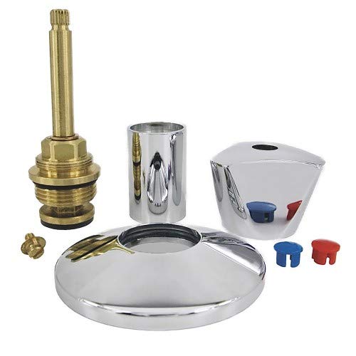 qpool24 Universal Oberteil-Griff Set komplett für Unterputzventil UPV 3/4" Zoll UP - Ersatzoberteil, Fertigmontage Set für die Endmontage mit sauberem Abschluss