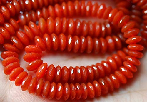Carnelian rondelles 16 inches à offrir pour concevoir un bijou de créateur unique