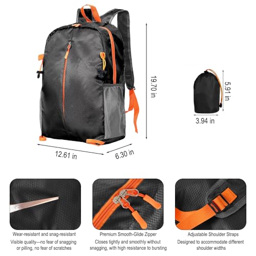 Mochila ligera pequeña impermeable para trekking miniatura 2