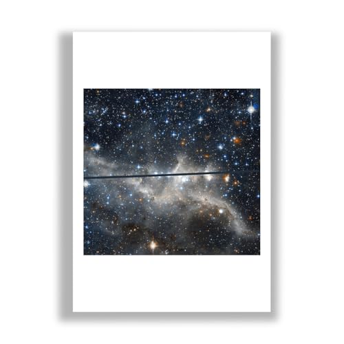 Télescope Hubble N11 LMC impression d'art mat extra large