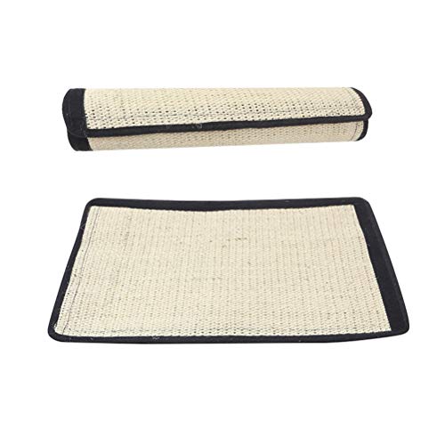 Popetpop Placa de arranhão para gatos, tapete portátil arranhador para gatos, tapete de sisal, prote