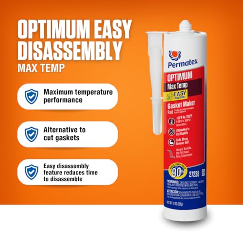 Image of Permatex Optimum Red High Temperature Gasket Maker 13 oz