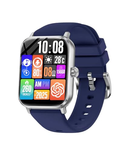 �X�}�[�g�E�H�b�`Smart Watch�ychatgpt�Ή�2026�ŐV�zBluetooth5.3 �ʘb�@�\ AI ���{��Ή��ʘb�@�\�t��1.85�C���`HD���� �����ʌv �r���v���y�Đ� �^��/�Q�[��/�e�����[�N ���@�\�X�}�[�g�E�H�b�`100��މ^�����[�h