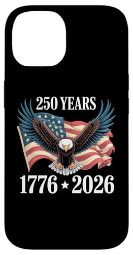 250 Anniversary USA 2026 Patriotic Eagle 250th 4th of July �X�}�z�P�[�X iPhone 14 �p