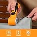 DEKOPRO Rechargeable Electric Box Cutter with 2 Blades, High-Precision Cardboard Cutter with Safety Lock for Carpets, Plastic, Sheet-Aluminum, Cardboard with Type-C Charging, LED