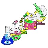 Abaodam 5 Stück Teiliges Laborequipment Emaille Pin Set Modische Broschen mit Mikroskop Tropfpipette Laborflasche Leichter Damen Anstecker für Kleidung Schmuck Zubehör für Frauen