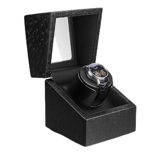 シャンデリアウォッチボックス自動ウォッチローラーウォッチ青色光のサイレントモーター付きウィンダーボックス男性と女性ギフト用のディスプレイ(C A)シャンデリア