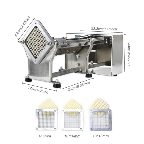 Cortadora eléctrica de papas con cuchillas intercambiables miniatura 6