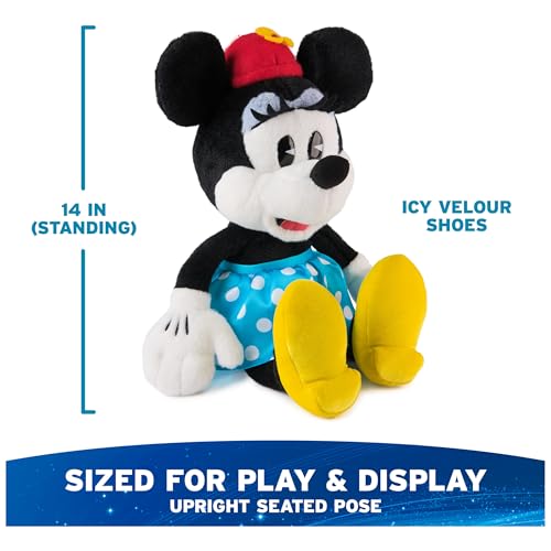 GUND Disney Official Minnie Mouse Classic Plush, Mickey and Friends, Deluxe Collector Stuffed Animal for Ages 1 and Up, Black/White, 14” image 2
