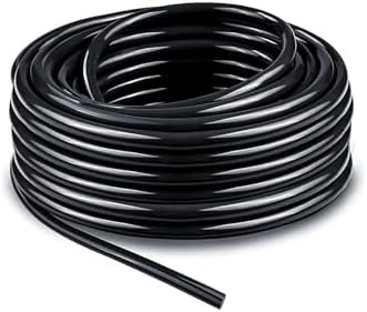 Tuyau D'Irrigation Micro 30m - Diamètre Intérieur 4mm Extérieur 7mm - Noir PVC - Système Goutte à Goutte Jardin