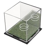 CIMAXIC Scatola Porta Palline da Golf in Acrilico Fondo a Specchio, Custodia Robusta ed Elegante per Esporre Palline da Golf e Piccole Statuine