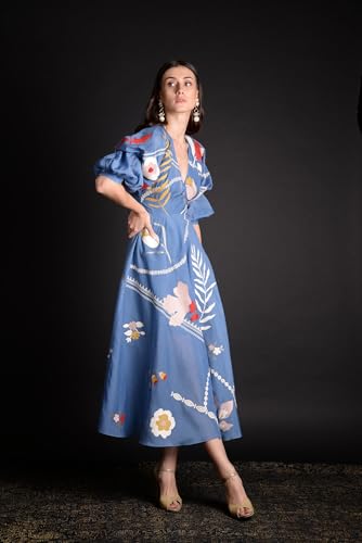 Image of ANNI Designer Women's Rayon Viscose Modern Maxi Dress