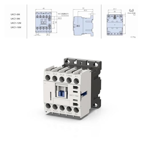 Contacteur AC 9A protégeant les moteurs électriques triphasés 220V