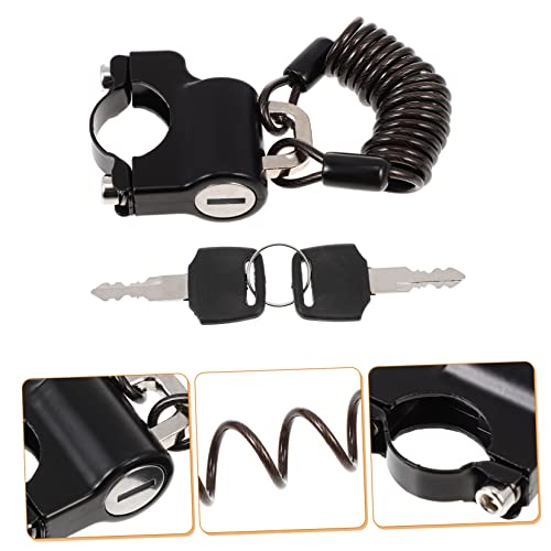 Candado para casco de bicicleta y moto con cable de bloqueo de seguridad 2