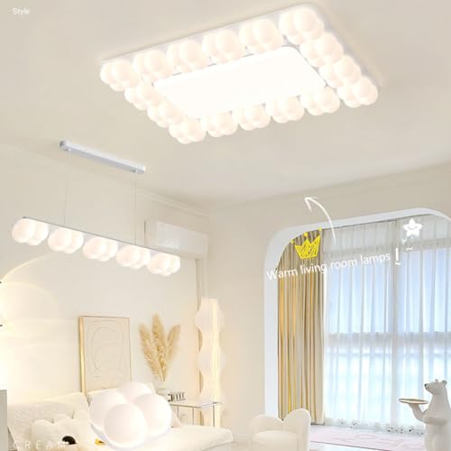 Luz de techo de burbujas elegante para salón y comedor señorial 6