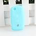 9 moon Silicone Luminous Remote Flip Key Protecting Key Case Cover Fob Holder 3 Buttons For VW Volkswagen,Blue