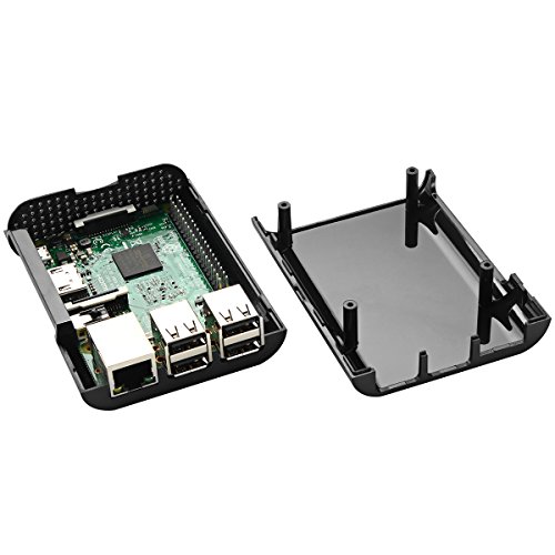 Enokay Case For Raspberry Pi 2 Model B B+ Raspberry Pi 3 Model B B+ Case (Black) #TOP5