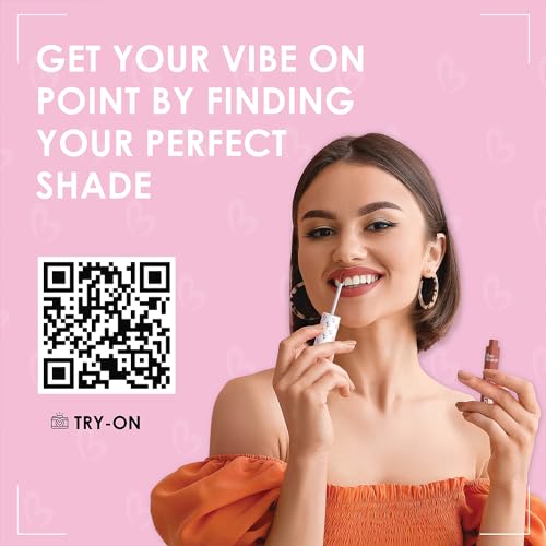 Image of Blue Heaven Non Transfer Matte Lip Color, Long Lasting upto 8 hrs, Light Weight & Smudge Proof, Non Transfer Liquid Lipsticks for Women, 302, 2.8ml