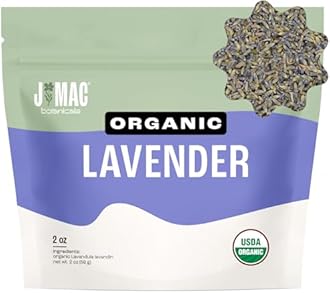 J Mac Botanicals, Organic Lavender Flower (2 oz), Dried Lavender Flowers, Buds