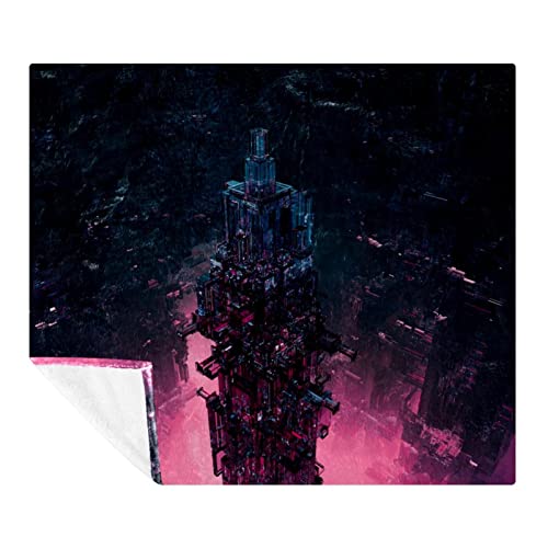 Couverture polaire science-fiction 150x200 cm plaid microfibre canapé lit
