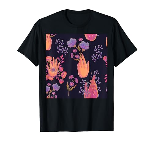 Motivo inglese contemporaneo, opera d'arte inglese colorata Maglietta