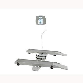 Health o meter 2400KG Digital Portable Wheelchair Scale, 363 kg Capacity, Adjustable Tracks, BMI Calculation, Wireless Connectivity