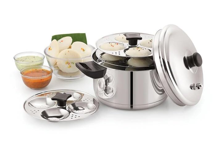 Image of Sonu Stainless Steel Idly Cooker with Micro Holes, Triply Base, Induction Compatible