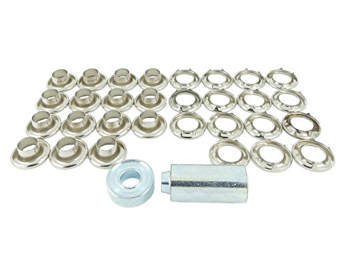 Oeillets de rechange 9,5 mm laiton nickelé BP gr 1 m20 pour bâche déchirée